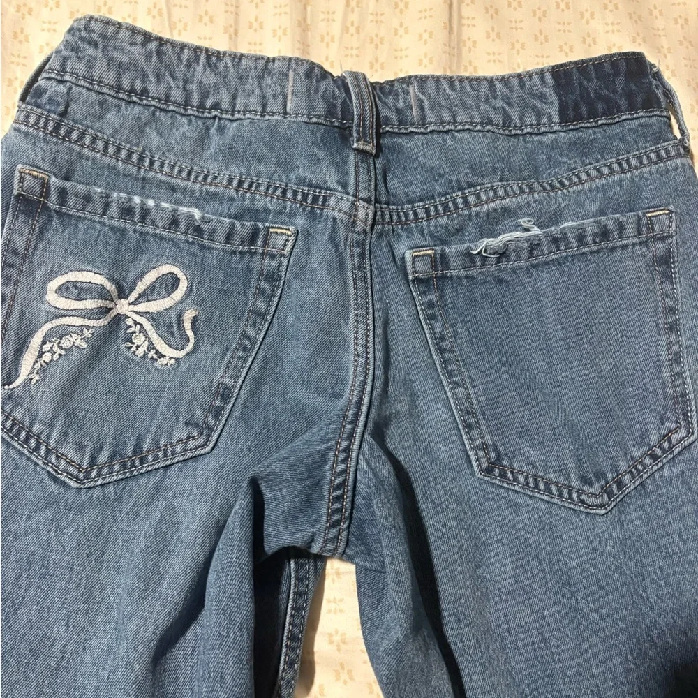 Hollister Blue Denim Low-Rise Baggy Jeans - Picture 3 of 4